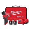 Power Tools Milwaukee Tools | Milwaukee M12 Fuel 1/4" Hex Impact Driver Kit 3453-22