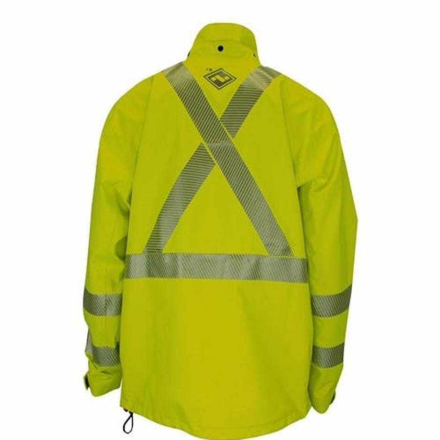 Safety & Work Wear NSA | Drifire Hydroflash Fr Foul Weather Fluorescent Yellow Jacket Nsa-Hydroflashj-Y