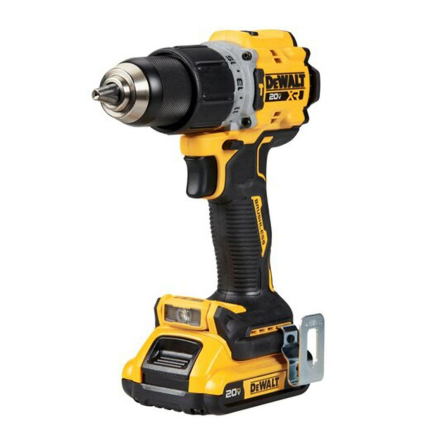 Power Tools DeWalt | Dewalt 20V Max Xr Brushless Cordless 1/2" Hammer Drill/Driver 2-Battery (2Ah) Kit Dcd805D2