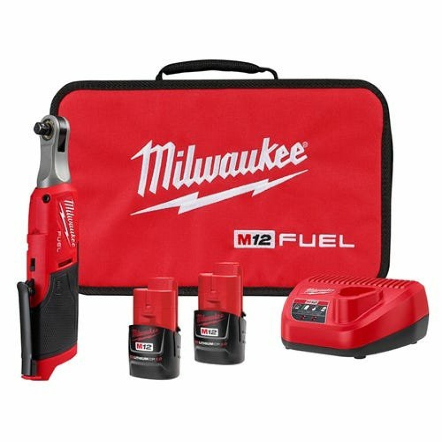 Power Tools Milwaukee Tools | Milwaukee M12 Fuel 1/4" High Speed Ratchet Kit 2566-22