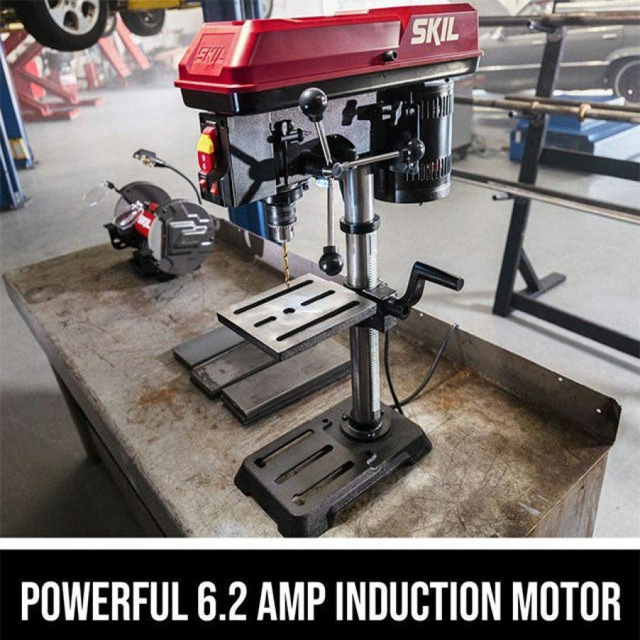 Power Tools Skil | Skil 6.2 Amp 10" Benchtop Drill Press Dp9505-00