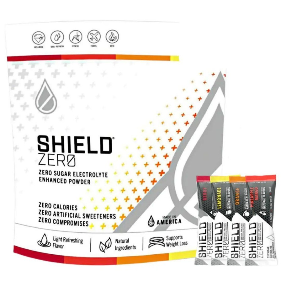 Safety & Work Wear Shield Hydration | Shield Zero Electrolyte Hydration Powder Mixes Single Serve - Assorted Flavors (Box Of 100) Z2-01-01-100-Mx