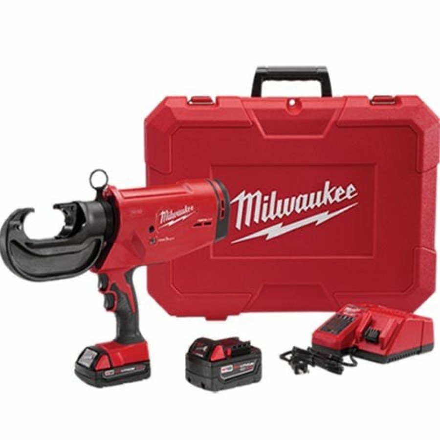 Power Tools Milwaukee Tools | Milwaukee M18 Forcelogic 750 Mcm U-Style 12-Ton Crimper (2.0Ah/5.0Ah) Kit 2779-22