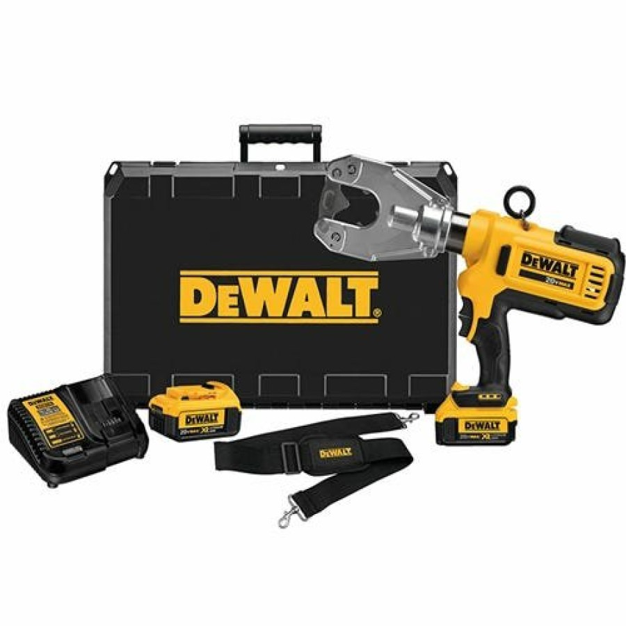 Power Tools DeWalt | Dewalt 20V Max 6-Ton Dieless Cable Crimping Tool Kit Dce350M2