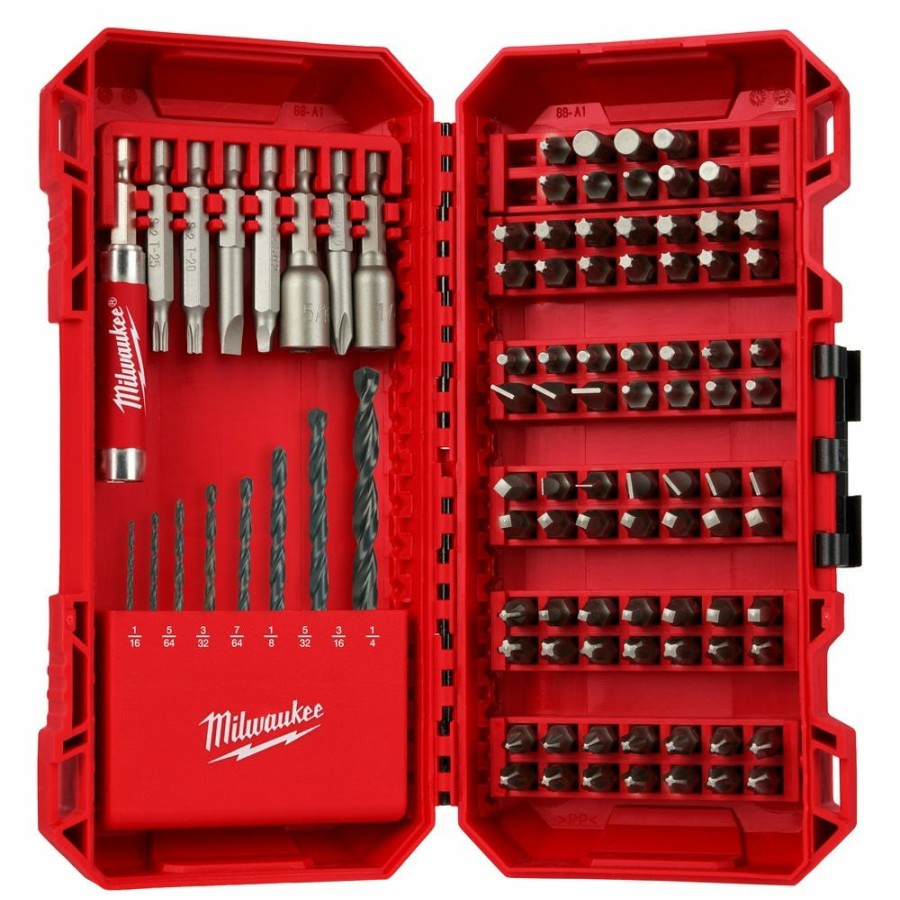 Accessories Milwaukee Tools | Milwaukee 95Pc S2 Drill And Drive Set 48-32-1556