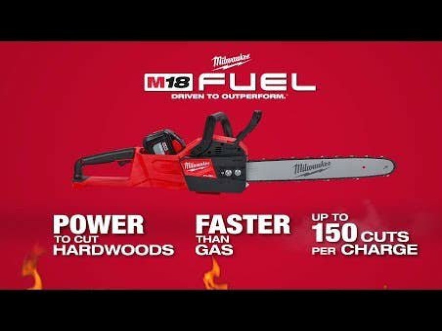 Power Tools Milwaukee Tools | Milwaukee M18 Fuel 16" Chainsaw (Tool Only) 2727-20