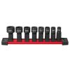 Accessories Milwaukee Tools | Milwaukee Insider Box Ratchet Socket Sae Set 8Pc 49-16-1640