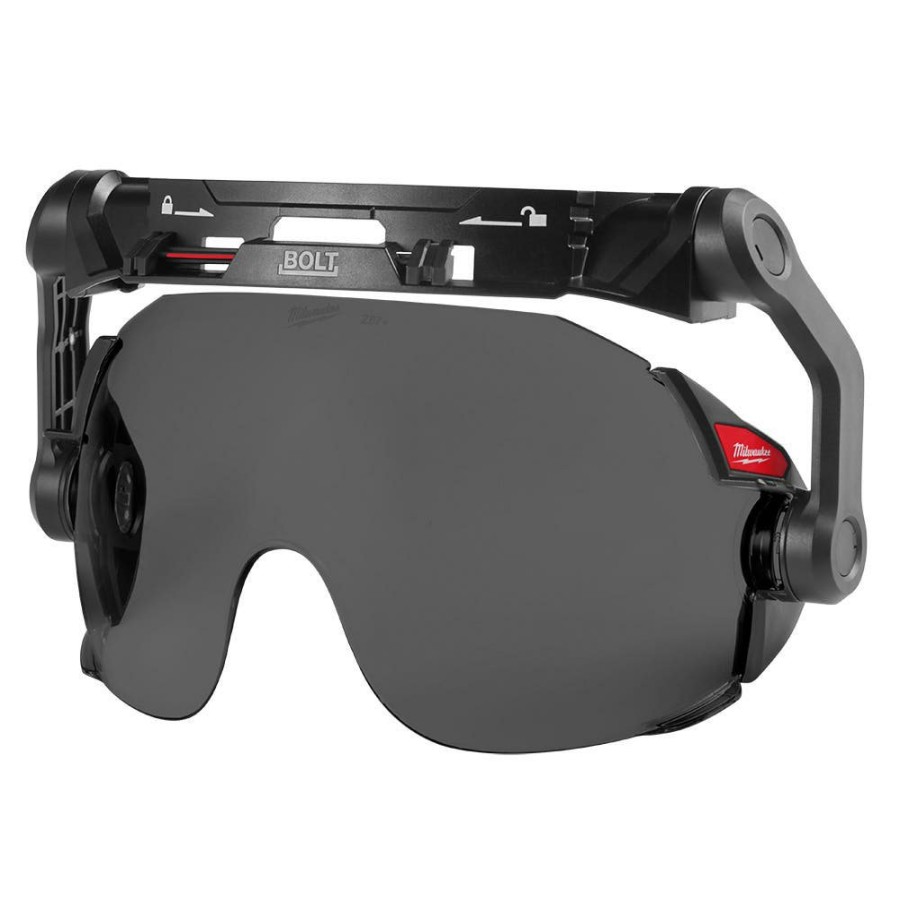 Safety & Work Wear Milwaukee Tools | Milwaukee Bolt Eye Visor - Tinted Dual Coat Lens 48-73-1416