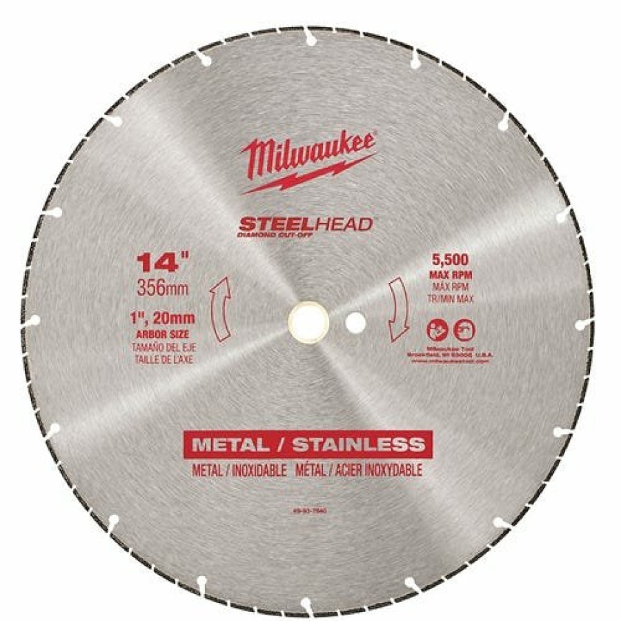 Accessories Milwaukee Tools | Milwaukee 14" Steelhead Diamond Cut-Off 49-93-7840