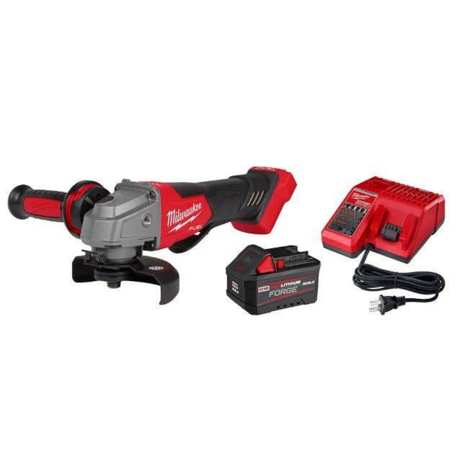 Power Tools Milwaukee Tools | Milwaukee M18 Fuel Brushless Grinder W/ Paddle Switch Forge Kit 2880-21F