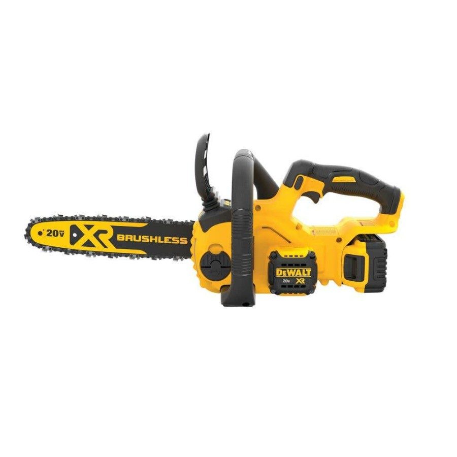 Power Tools DeWalt | Dewalt 20V Max* Xr Compact 12 In. Cordless Chainsaw Kit Dccs620P1