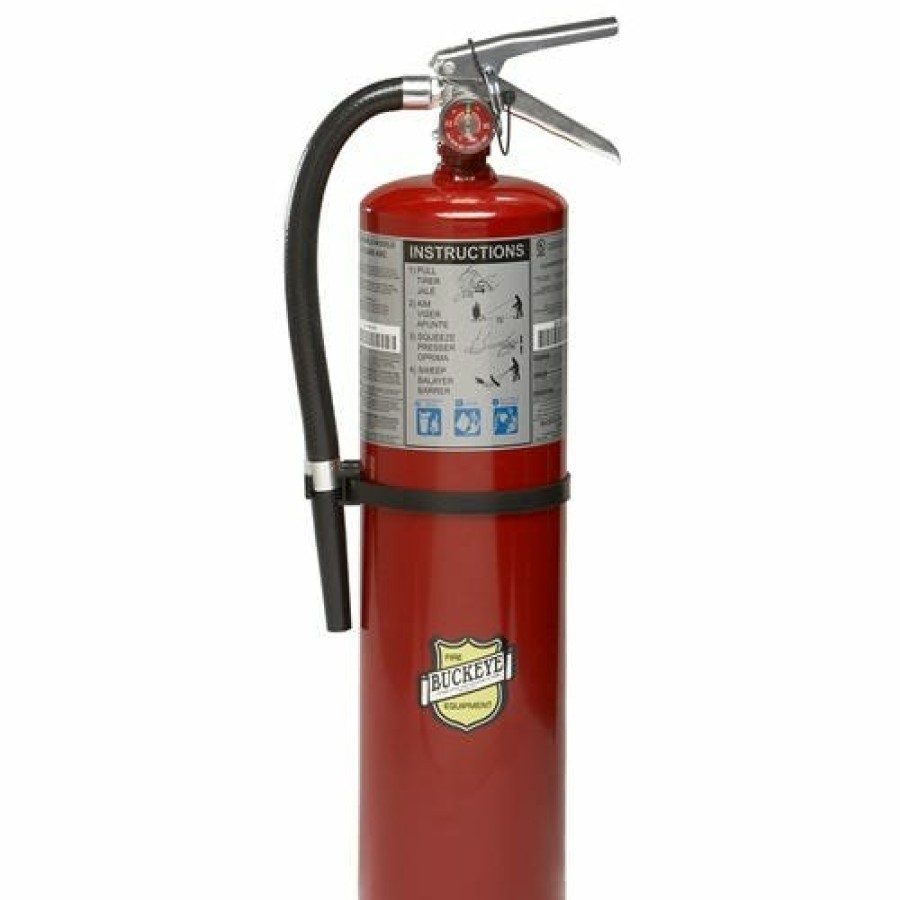 Safety & Work Wear BucBeste Fire Equipment | Buckeye Abc Multipurpose Dry Chemical Hand Held Fire Extinguisher W/ Wall Hook; 10 Lbs Agent Capacity 11340