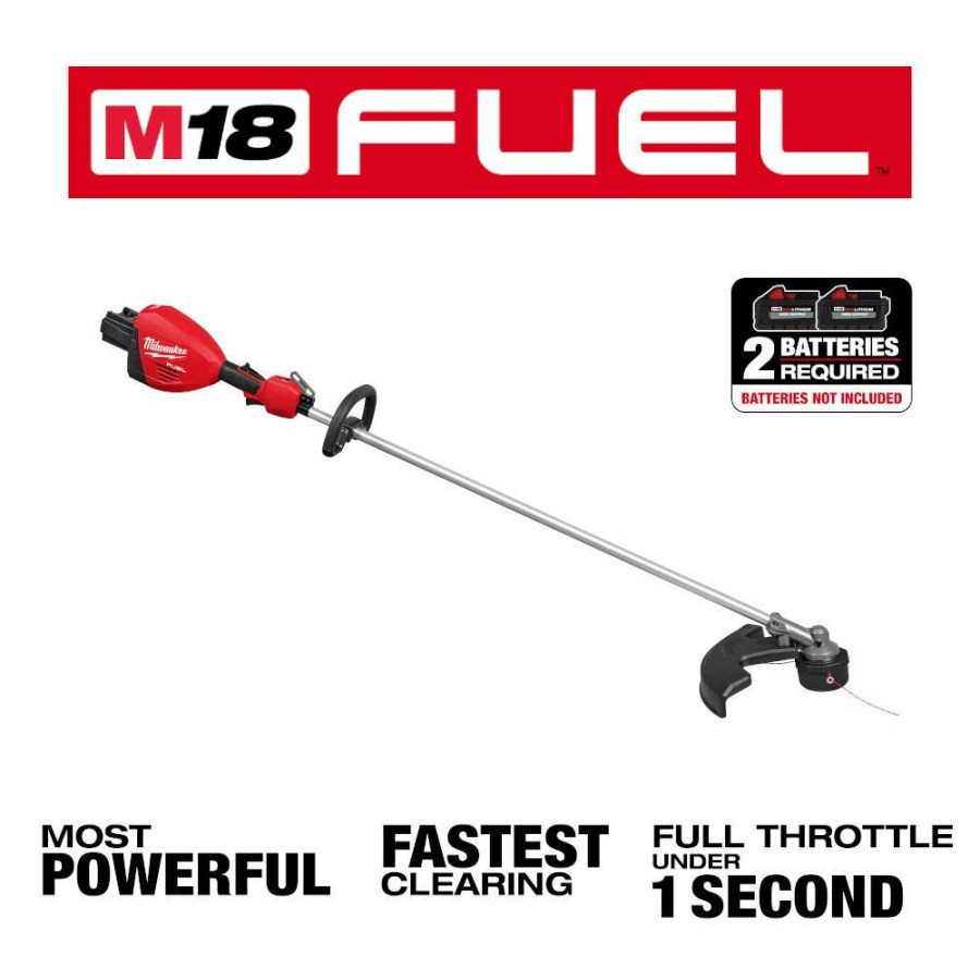 Power Tools Milwaukee Tools | Milwaukee Tool M18 Fuel 17" Dual Battery String Trimmer 3006-20