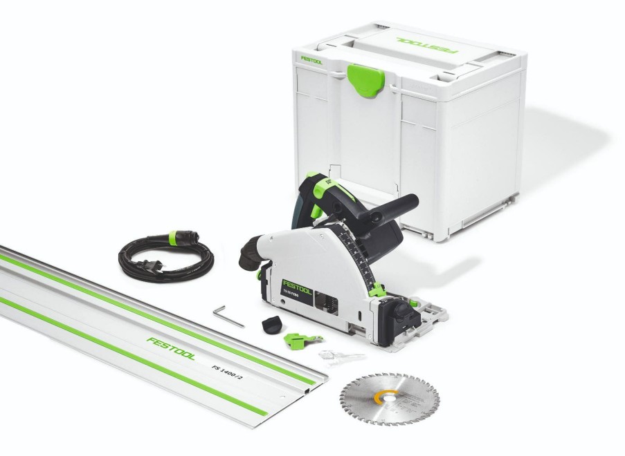 Power Tools Festool | Festool Plunge Cut Track Saw Ts 55 Feq-F-Plus-Fs 577014