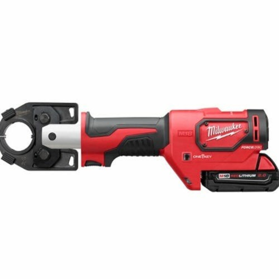 Power Tools Milwaukee Tools | Milwaukee M18 Crimper 6-Ton 600 Mcm Forcelogic One-Key (2.0Ah) Kit 2679-22