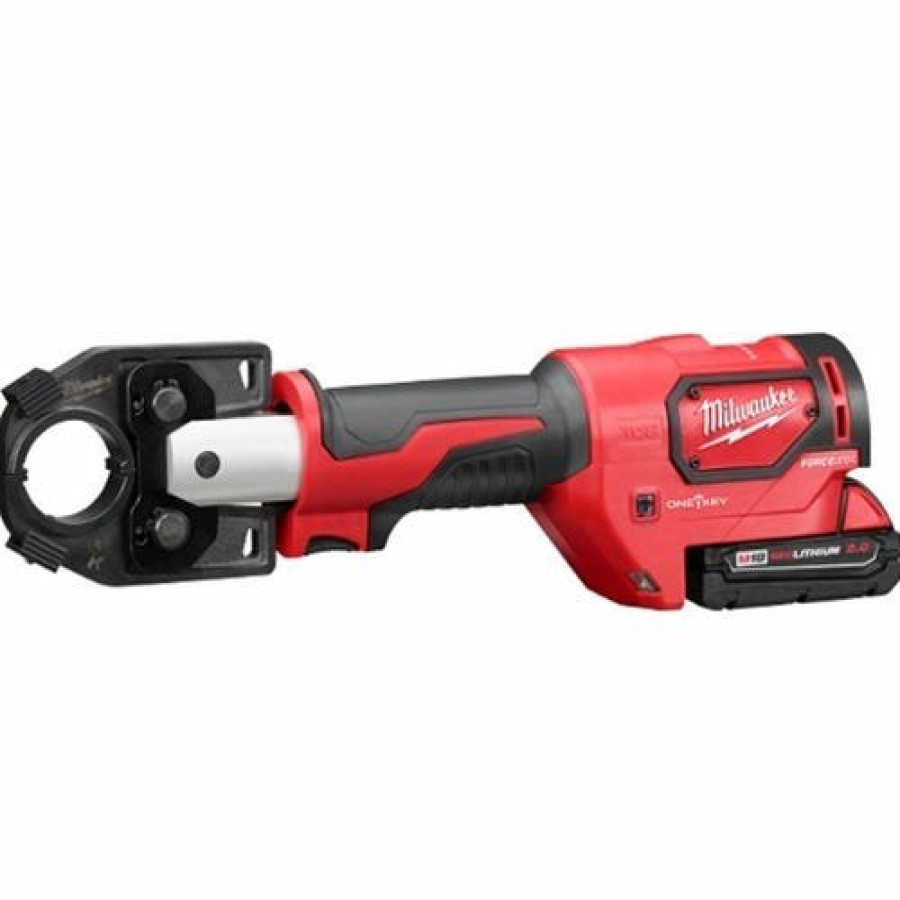 Power Tools Milwaukee Tools | Milwaukee M18 Crimper 6-Ton 600 Mcm Forcelogic One-Key (2.0Ah) Kit 2679-22