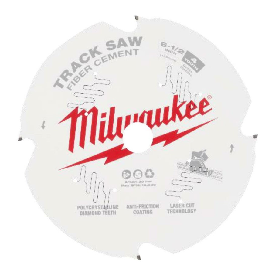 Accessories Milwaukee Tools | Milwaukee 6-1/2" 4T Fiber Cement Track Saw Blade 48-40-0670