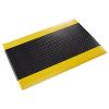 Safety & Work Wear Crown Matting | Crown Anti-Fatigue Matting 9/16" 3'X5' Wear-Bond Comfort-King Diamond Pattern Floor Mat Black/Yellow Dry Area Wb Z035Yd