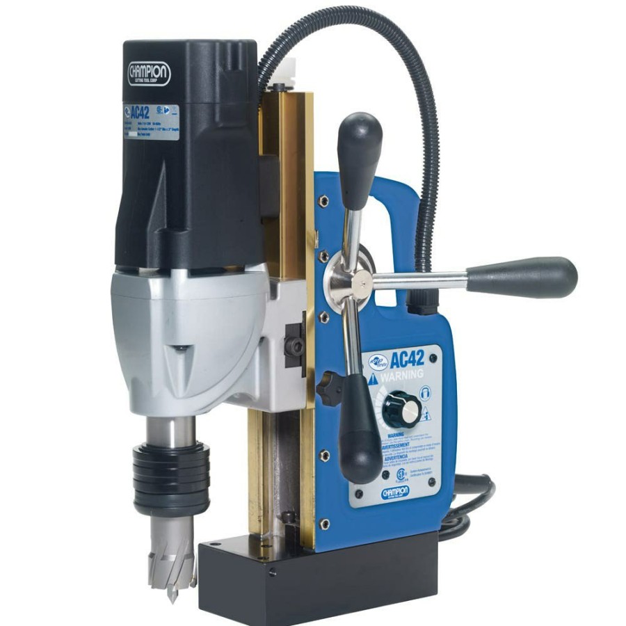 Power Tools Champion Cutting Tools | Champion Varibrute Magnetic Drill Press Ac42