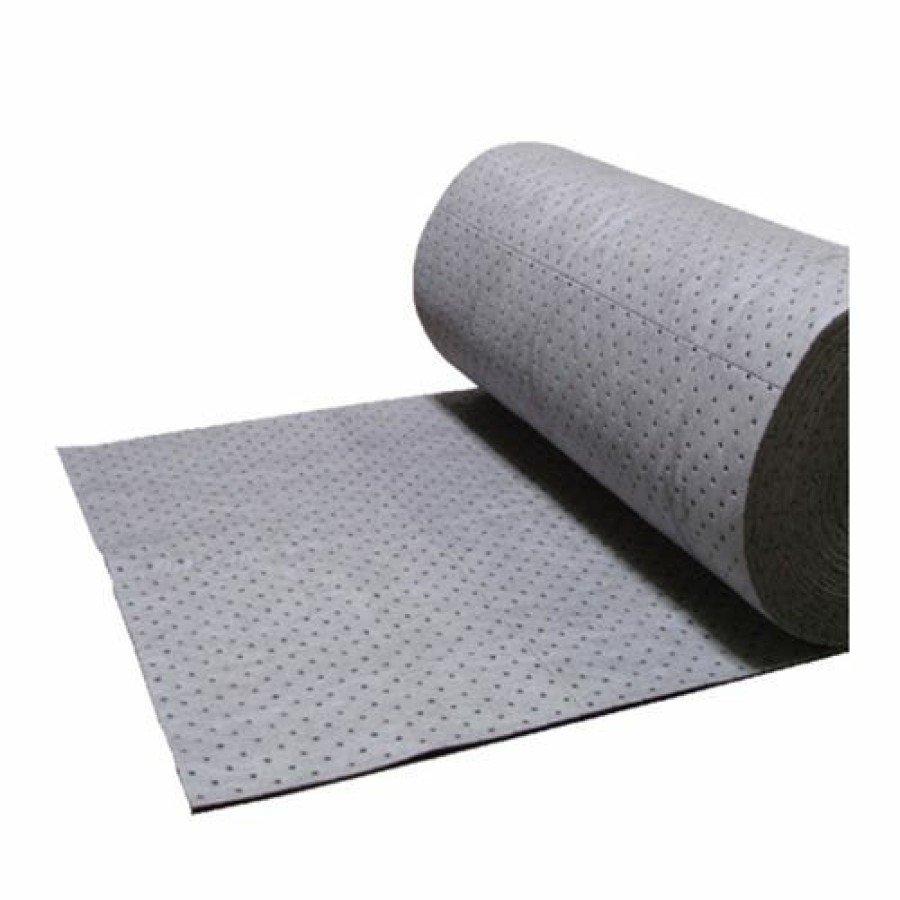 Hardware & Jobsite Supplies MBT Absorbents | Mbt 30 X 150' Gray Heavy Weight Perforated Universal Sorbent Roll Melt Blown Gdm150