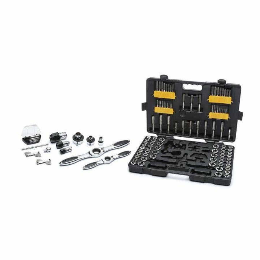 Accessories Gearwrench Tools | Gearwrench 114 Pc. Sae/Metric Ratcheting Tap And Die Set 82812