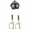 Safety & Work Wear Werner | Werner Bantam Twinleg 8' Cable Leading Edge Self-Retracting Galvanized Steel Lifeline W/ Steel Form Hook R413008Le-Sr