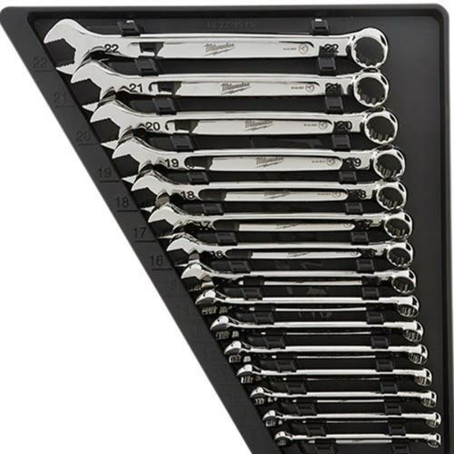 Hand Tools Milwaukee Tools | Milwaukee Metric Combination Wrench Set 15 Piece 48-22-9515