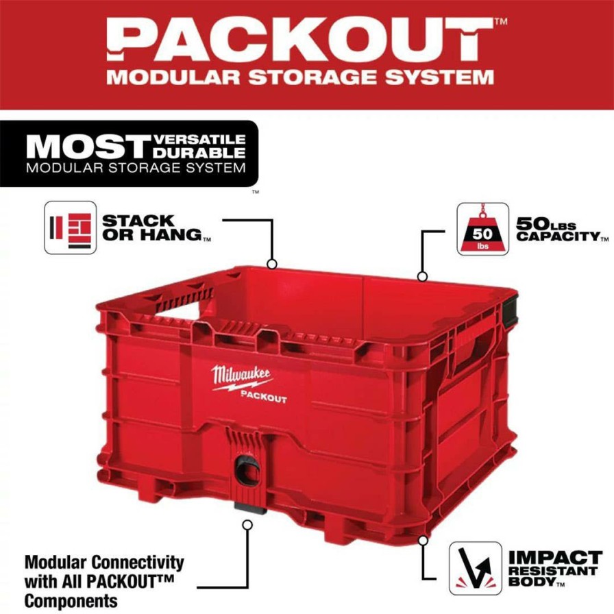 Hardware & Jobsite Supplies Milwaukee Tools | Milwaukee Packout Crate 48-22-8440