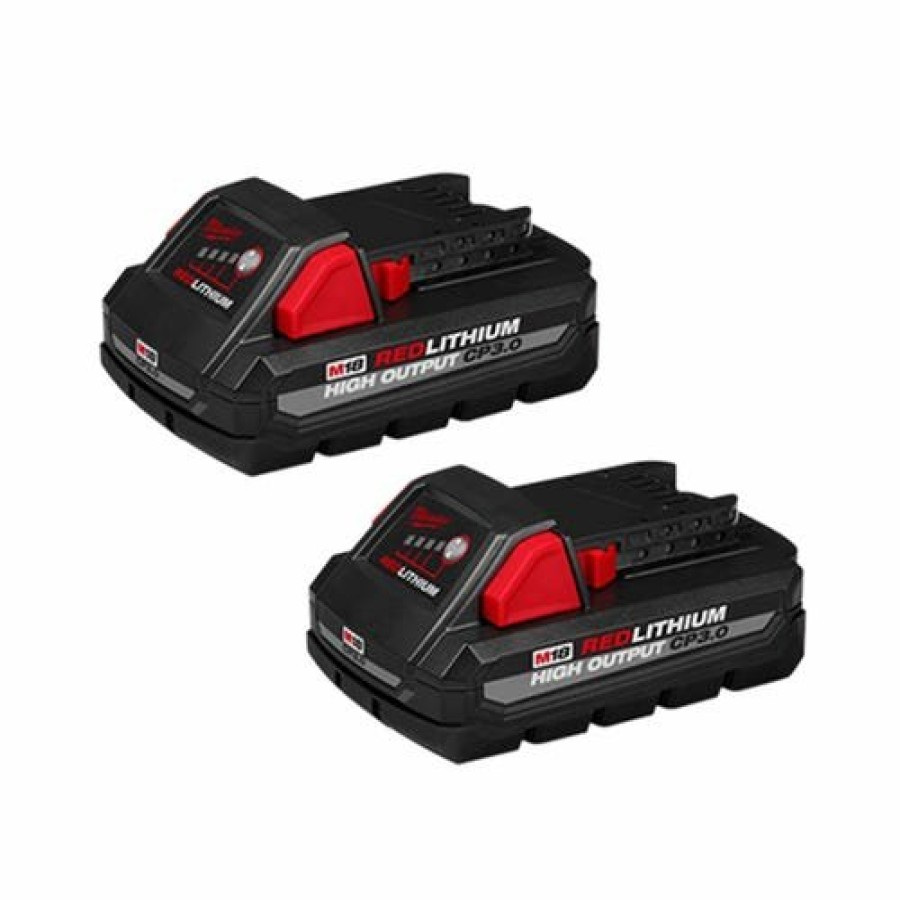 Power Tools Milwaukee Tools | Milwaukee M18 Redlithium High Output Cp3.0 Battery 2-Pack 48-11-1837