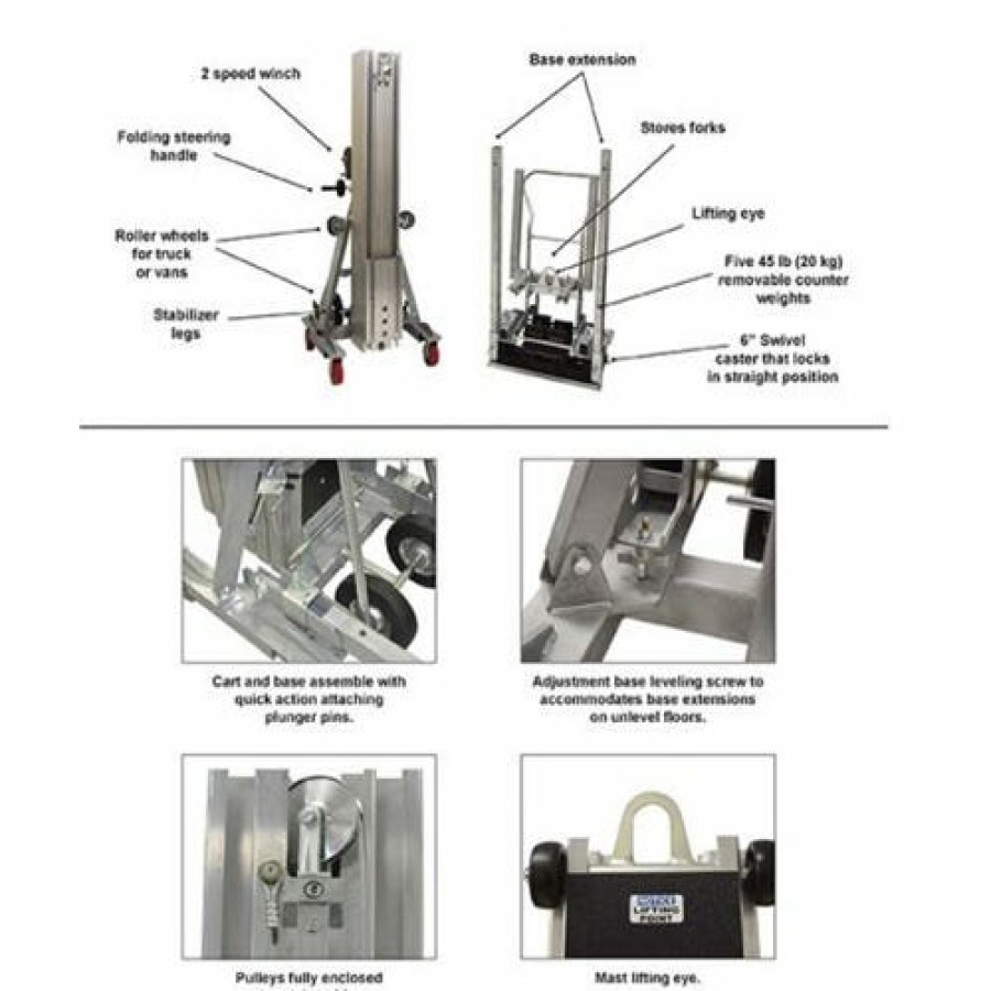 Hardware & Jobsite Supplies Sumner | Sumner 2525 25' Counter Weight Material Lift 650 Lb 786513