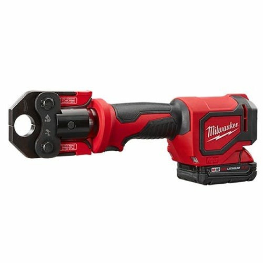 Power Tools Milwaukee Tools | Milwaukee M18 Short Throw Press Tool Pex Crimp Jaws (2.0Ah) Kit 2674-22C