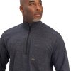 Safety & Work Wear Ariat | Ariat Men'S Rebar Foundation 1/4 Zip Shirt 10041415