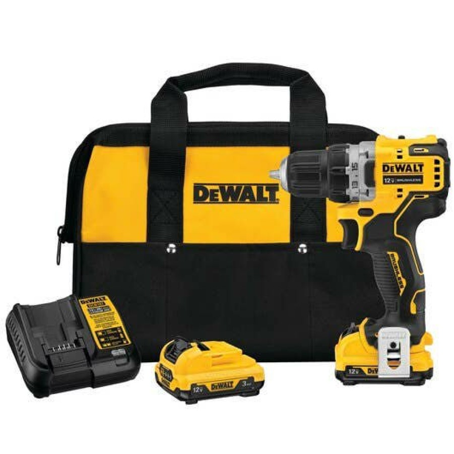 Power Tools DeWalt | Dewalt Xtreme 12V Brushless 3/8" Cordless Drill/Driver Kit Dcd701F2