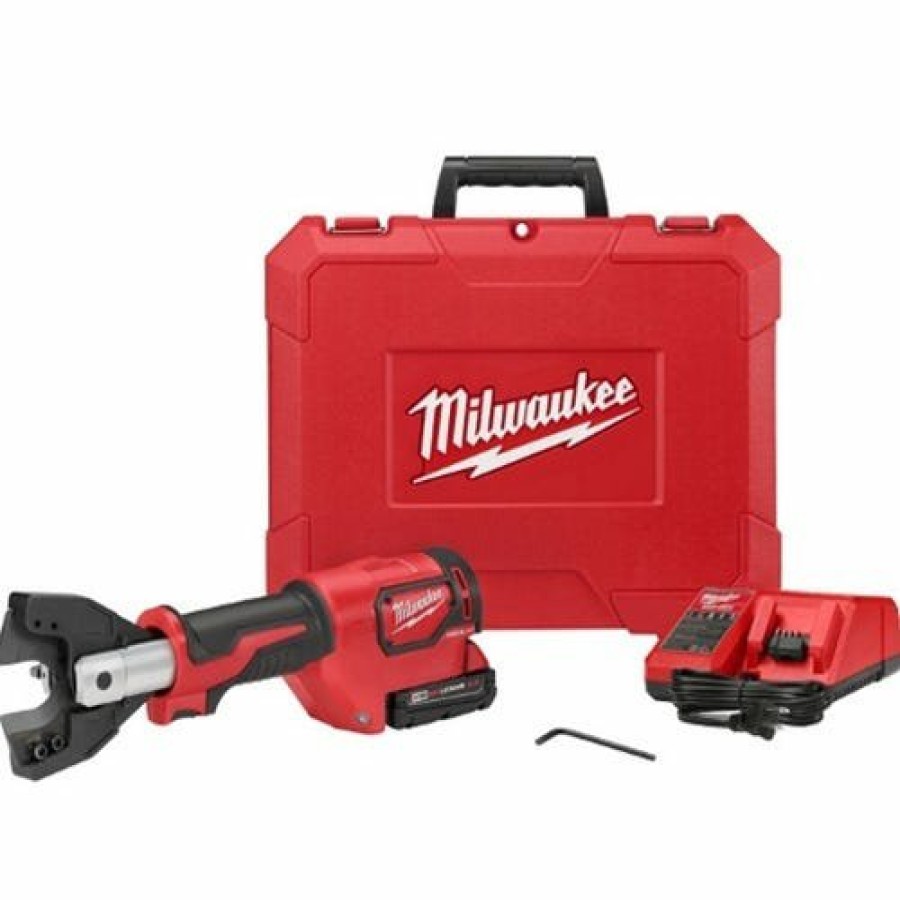 Power Tools Milwaukee Tools | Milwaukee M18 Cable Cutter Force Logic 6 Ton 750 Mcm Cu Jaws Kit 2672-21