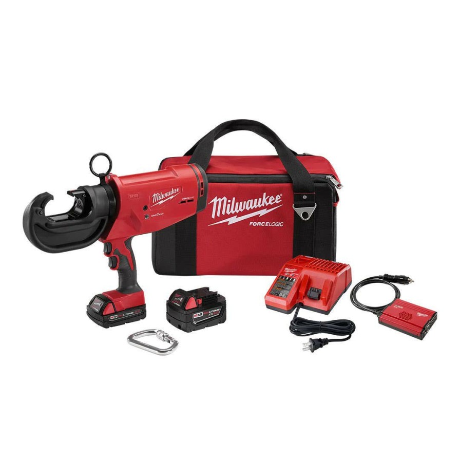 Power Tools Milwaukee Tools | Milwaukee M18 Forcelogic 12-Ton Utility Crimper (2.0Ah/5.0Ah) Kit 2778-22