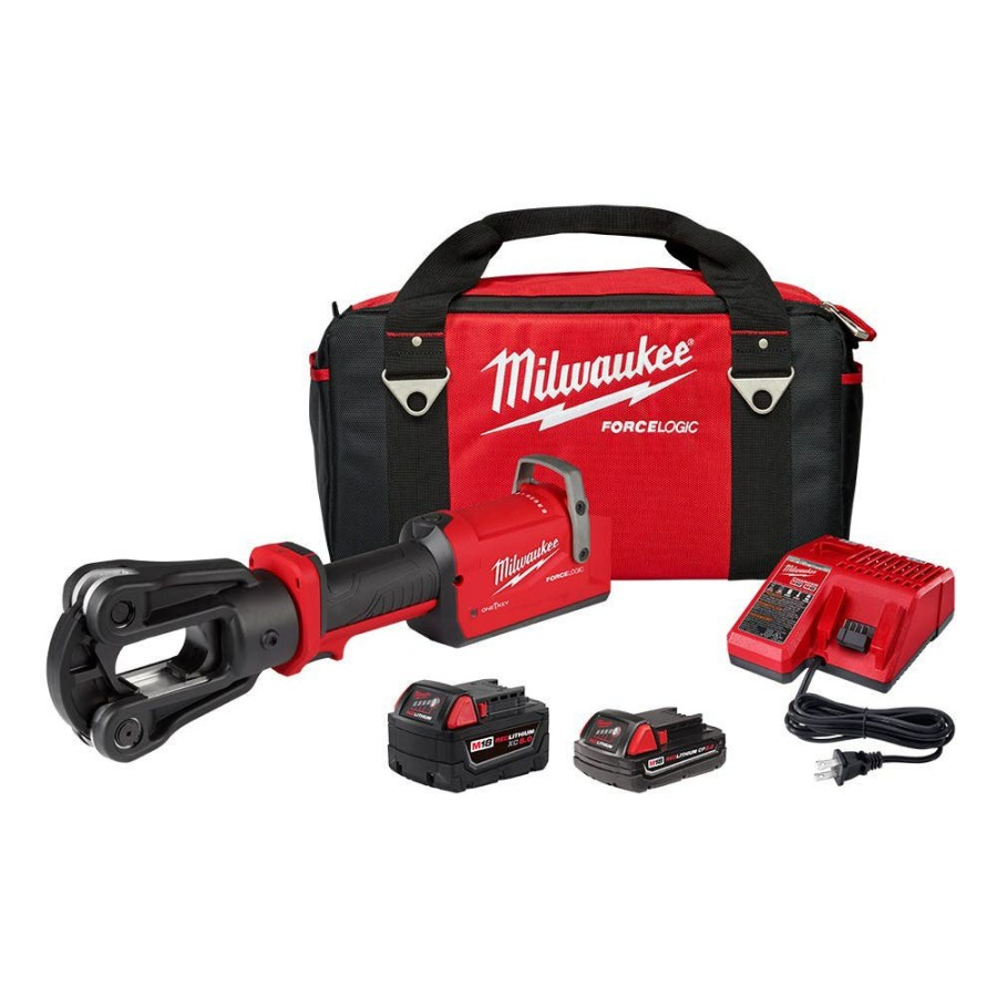 Power Tools Milwaukee Tools | Milwaukee M18 Force Logic 12T Latched Linear Crimper 2878-22