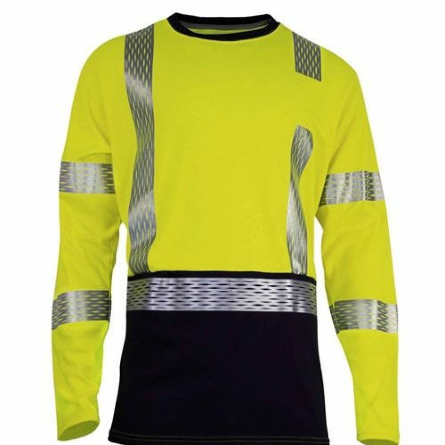 Safety & Work Wear NSA | Drifire Vizable Fr Dual Hazard Long Sleeve Hybrid T-Shirt