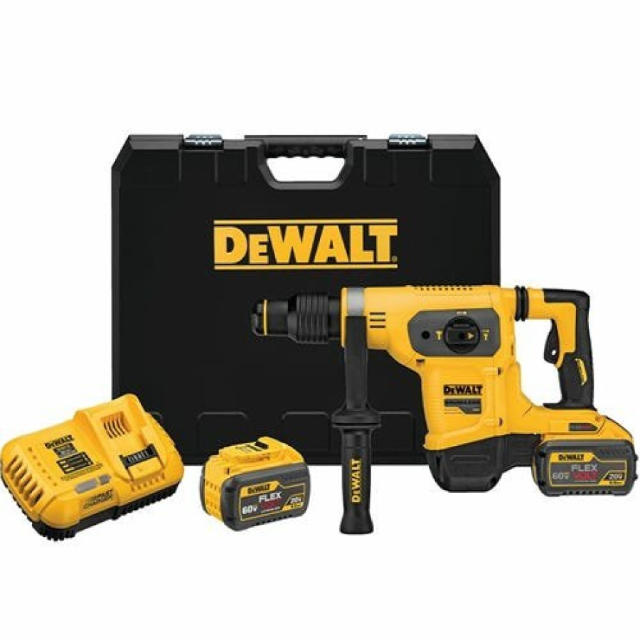 Power Tools DeWalt | Dewalt 60V Max 1-9/16" Sds Max Brushless Combination Rotary Hammer Kit Dch481X2