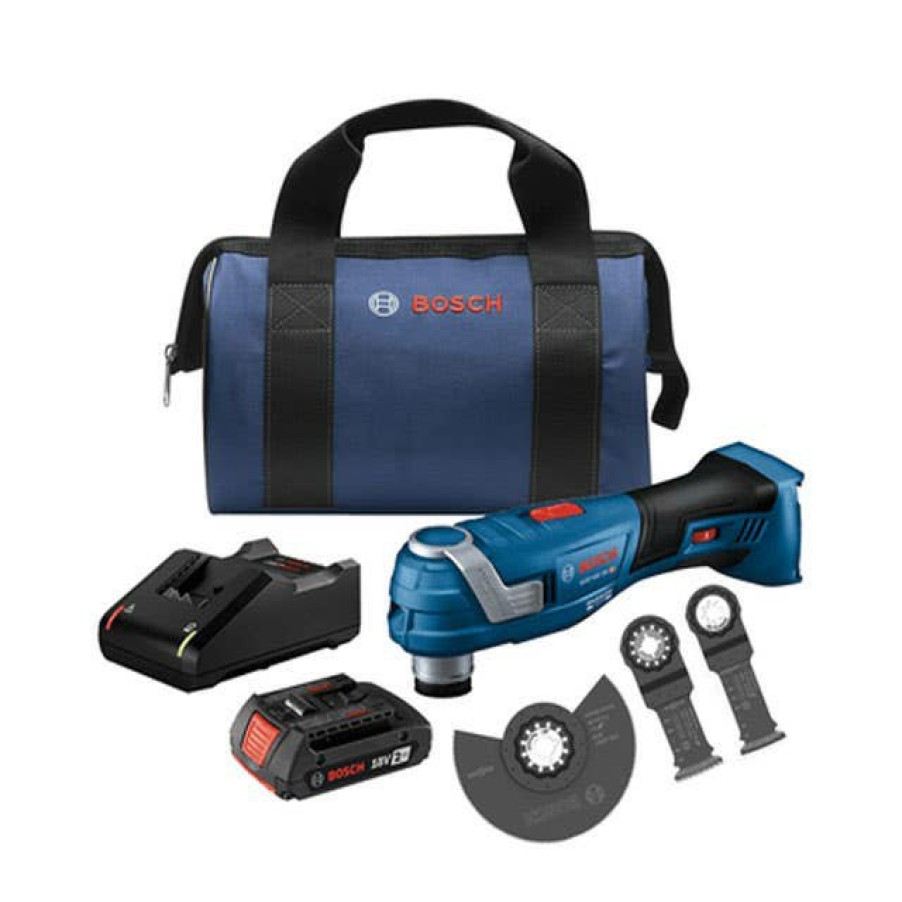 Power Tools Bosch Power Tools | Bosch 18V Brushless Starlockplus Oscillating Multi-Tool 2 Ah Kit Gop18V-34B12