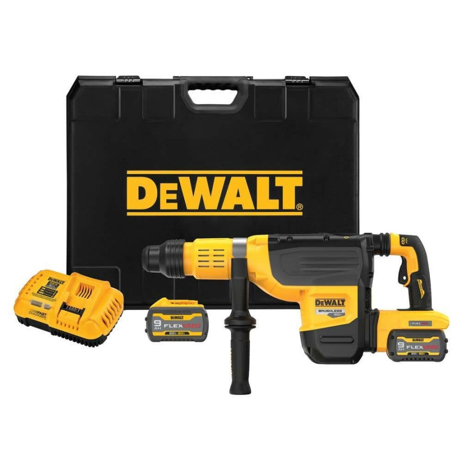 Power Tools DeWalt | Dewalt 60V Max* 2 In. Brushless Sds Max Combination Rotary Hammer Kit Dch775X2