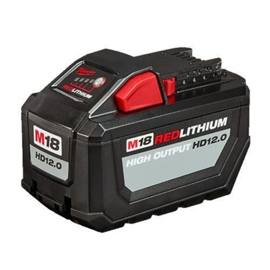 Power Tools Milwaukee Tools | Milwaukee M18 Red Lithium 12.0Ah High Output Battery Pack W/ Charger 48-59-1200