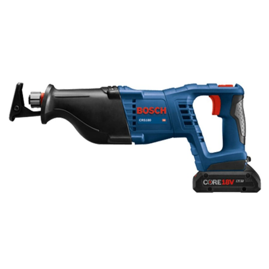 Power Tools Bosch Power Tools | Bosch Core 18V 1-1/8" Stroke Reciprocating Saw 4.0Ah Kit Crs180-B15