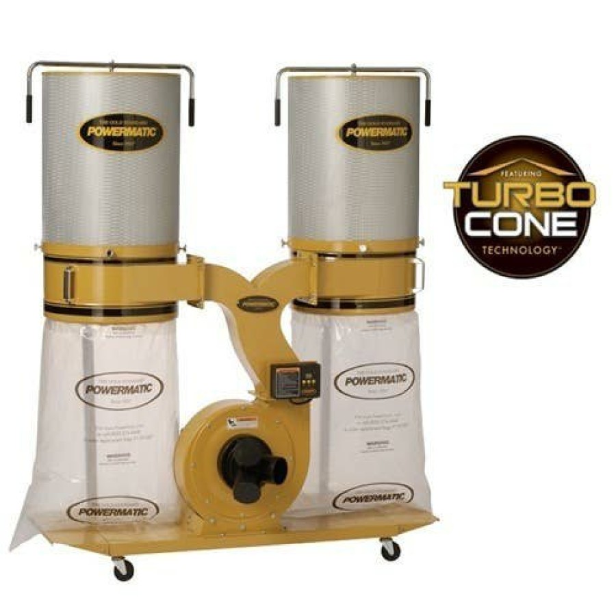 Power Tools Powermatic | Powermatic Pm1900 3Hp Dust Collector W/ Canister Kit 1792072K