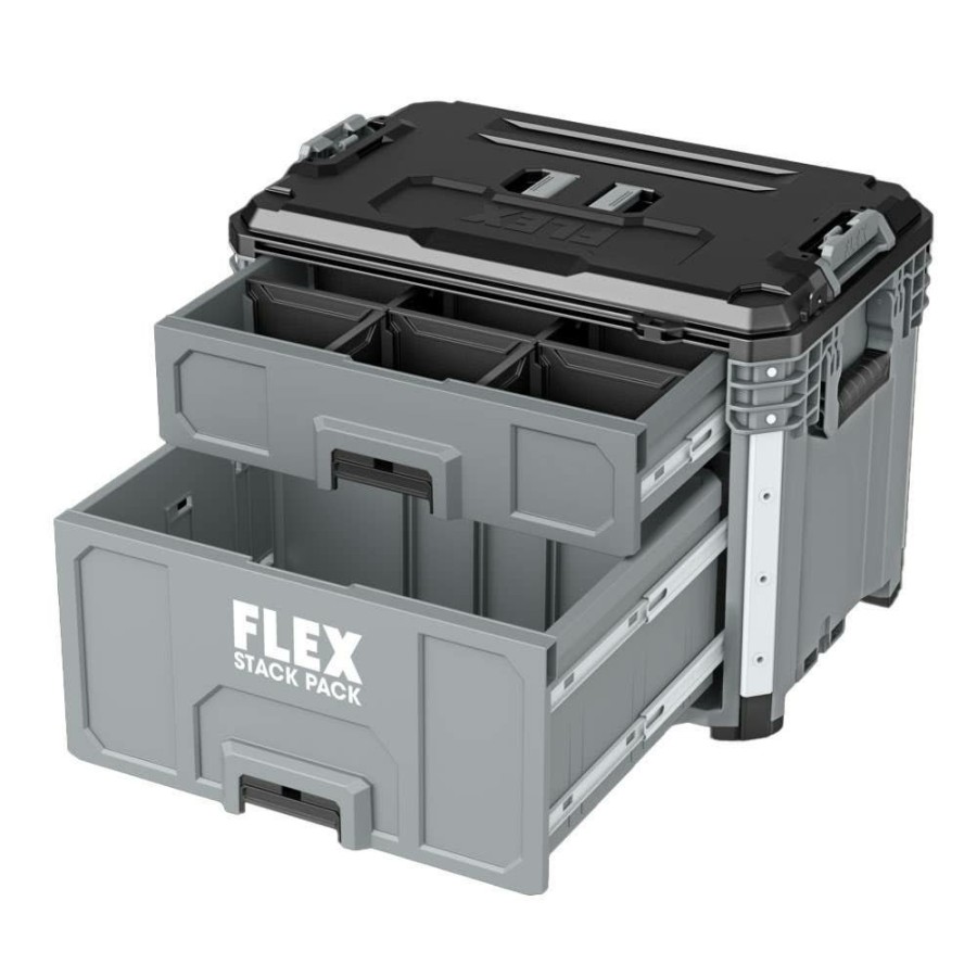 Hardware & Jobsite Supplies FLEX | Flex Stack Pack 2-Drawer Tool Box Fs1106