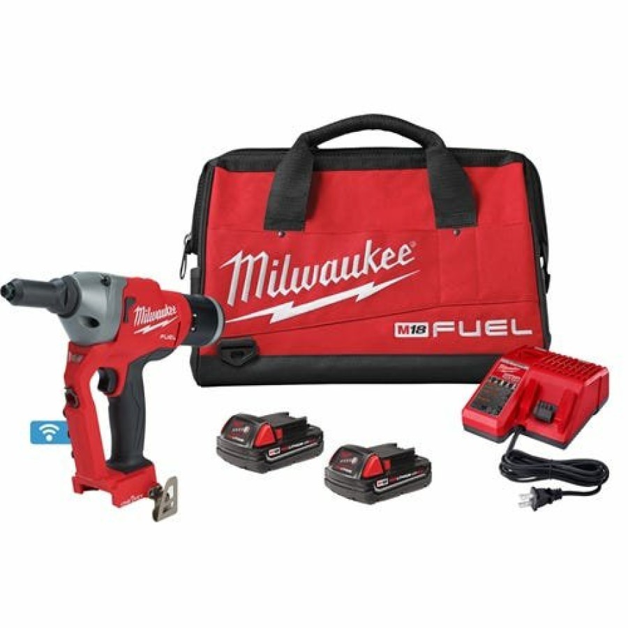 Power Tools Milwaukee Tools | Milwaukee M18 Fuel 1/4" Blind Rivet Tool W/ One-Key Kit 2660-22Ct