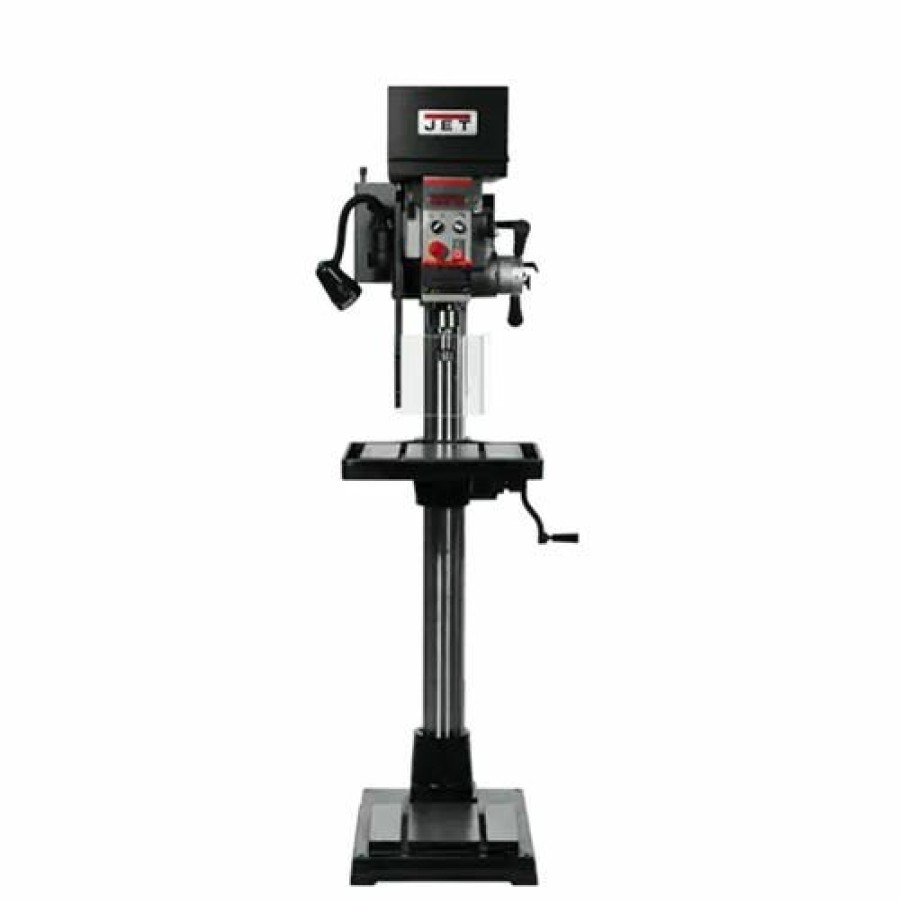 Power Tools JET Tools | Jet Jdpe-20Evsc-Pdf 1-1/4" Drilling Capacity Electronic Variable Speed Drill W/ Clutch Speed Change System & Power Downfeed 354251