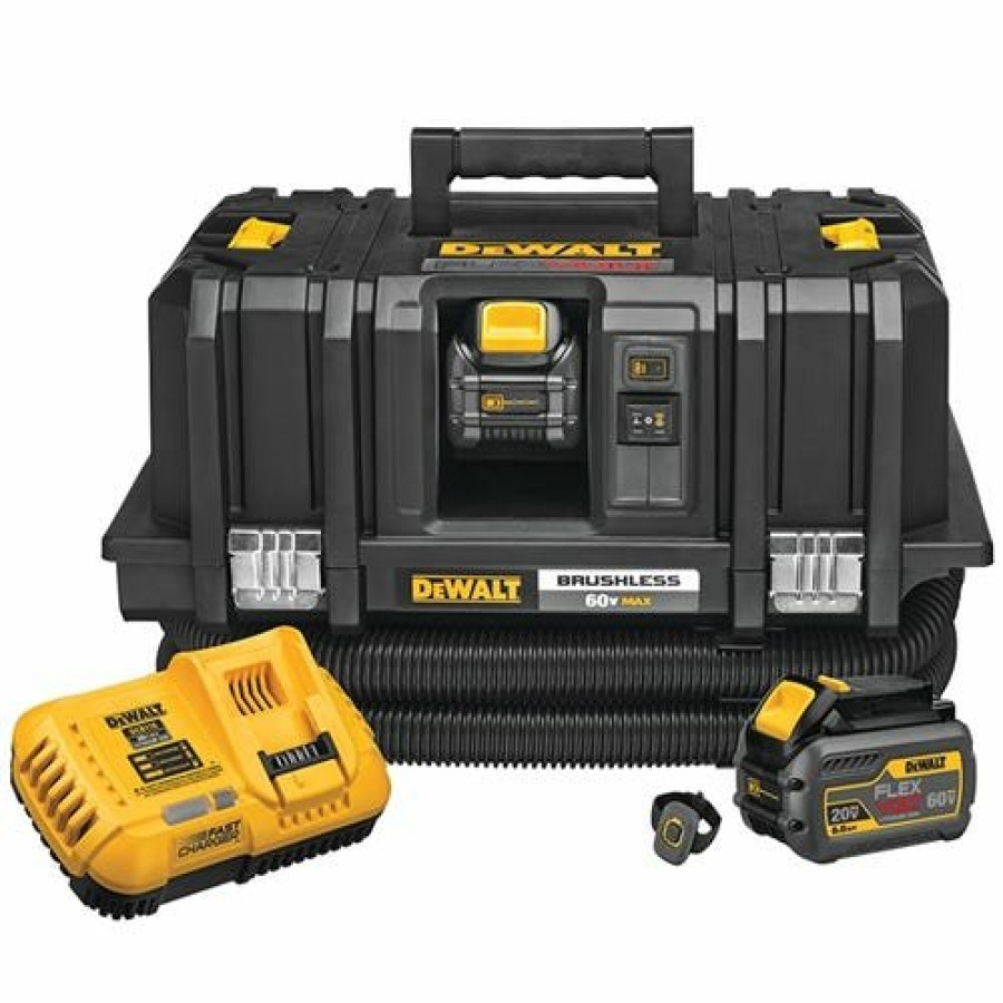 Power Tools DeWalt | Dewalt 60V Max Flexvolt Cordless Dust Extractor Kit Dcv585T2