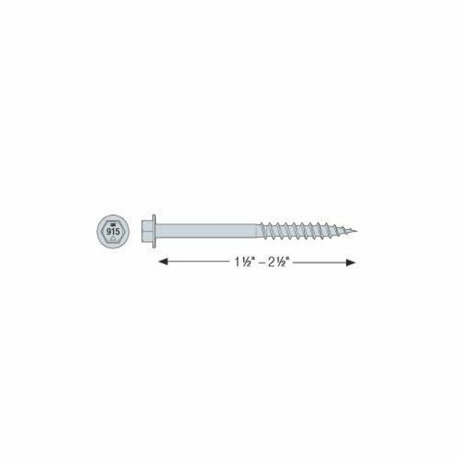 Hardware & Jobsite Supplies Simpson Strong-Tie | Simpson Strong Tie Sd #10 X 2-1/2" Connector Screw 500 Ct. Sd10212R500