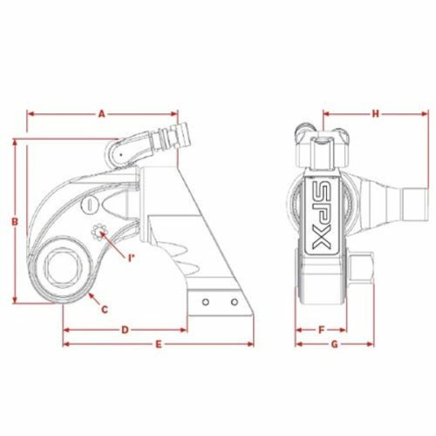 Power Tools Power Team SPX | Power Team 1-1/2" High Cycle Torque Wrench Twhc6