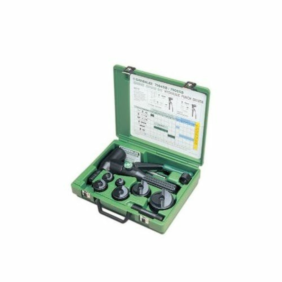 Power Tools Greenlee | Greenlee Knockouts Hydraulic 8 Ton Manual Slug-Buster 1/2"-2" Kit 7906Sb